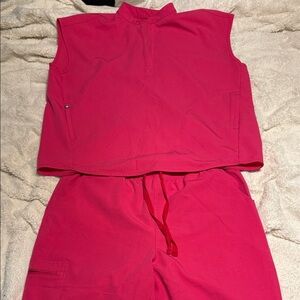 Figs Women's Pink Sleeveless Top